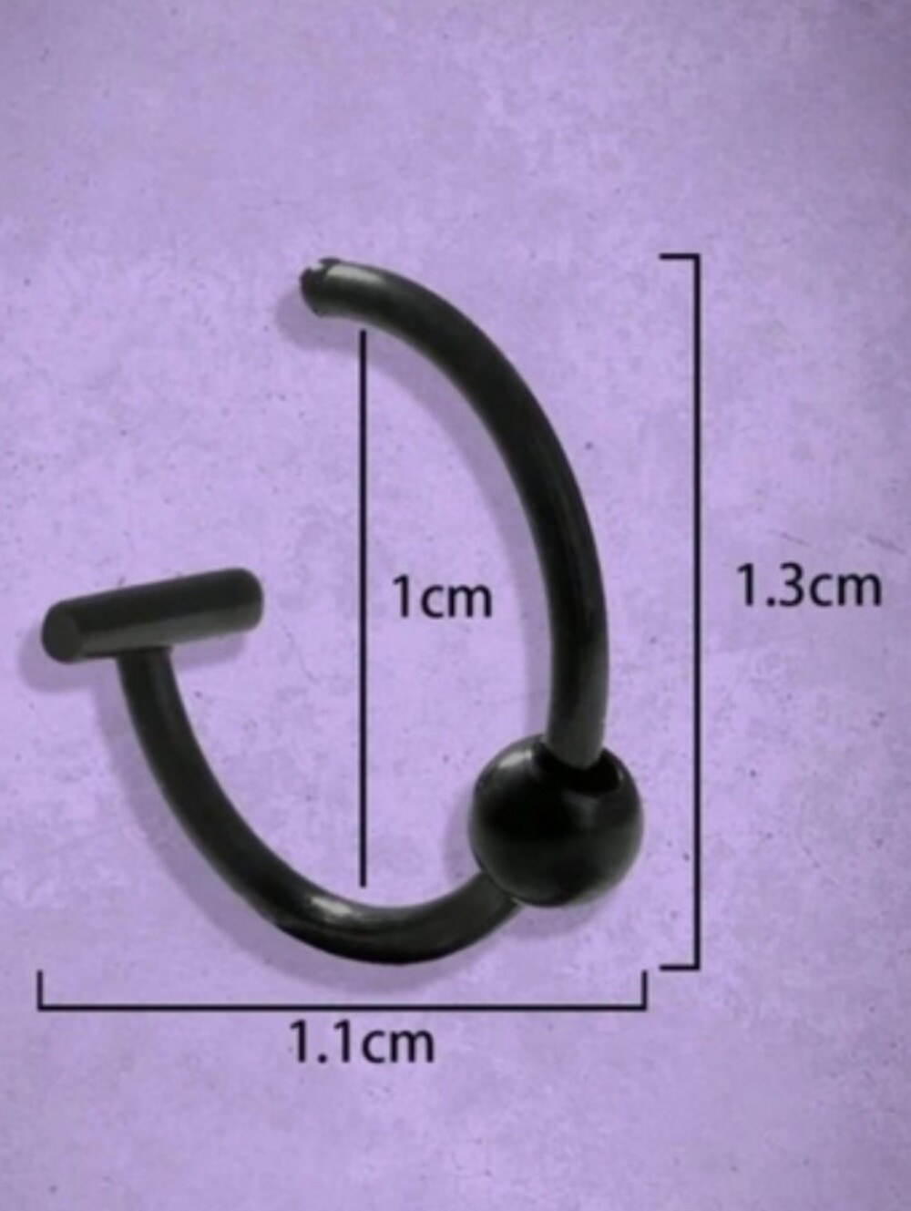 2 Fake Lip Rings - Picture 5 of 9